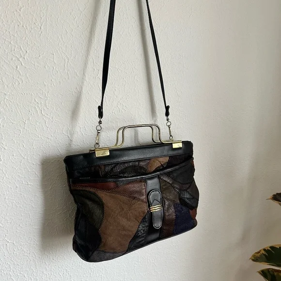 Patchwork Leather Handbag - Picture 10 of 12